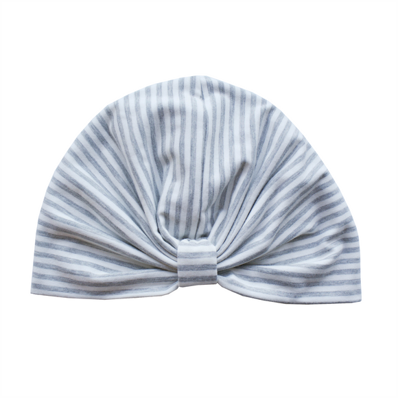 GREY STRIPE TURBAN